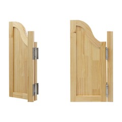 Log Color Partition Door Swing Solid Wood Door for Shop Entrance Partition Door