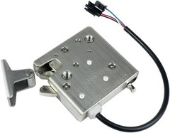 Electric Rotary Push-To-Close Latch with Auto Relock for Cabinets and Lockers