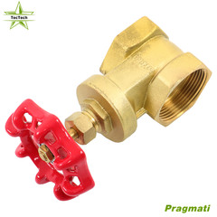 1-1/2″ NPT Brass Gate Valve Heavy Duty Two-way Flow Manual Rotary Sluice Valve