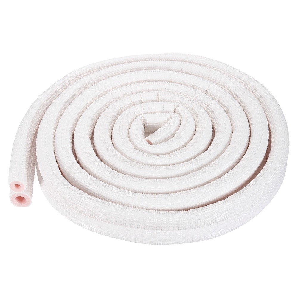 HVAC Copper Pipe Insulation Foam Tube 1/4″ 1/2″ ID Pipes, 15ft, White/Pink