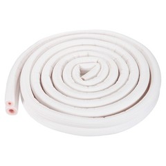 HVAC Copper Pipe Insulation Foam Tube 1/4″ 1/2″ ID Pipes, 15ft, White/Pink