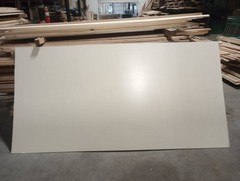Masonite 5ft x 9ft x 1/4in sheet, White vinyl on one side
