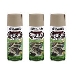 Rust-Oleum 279177-3PK Camouflage 2X Ultra Cover 12 Ounce (Pack of 3), Khaki
