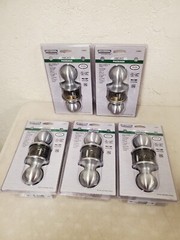 *5* Universal Hardware Light Duty Commercial Passage Knob Satin Chrome (UH40051)