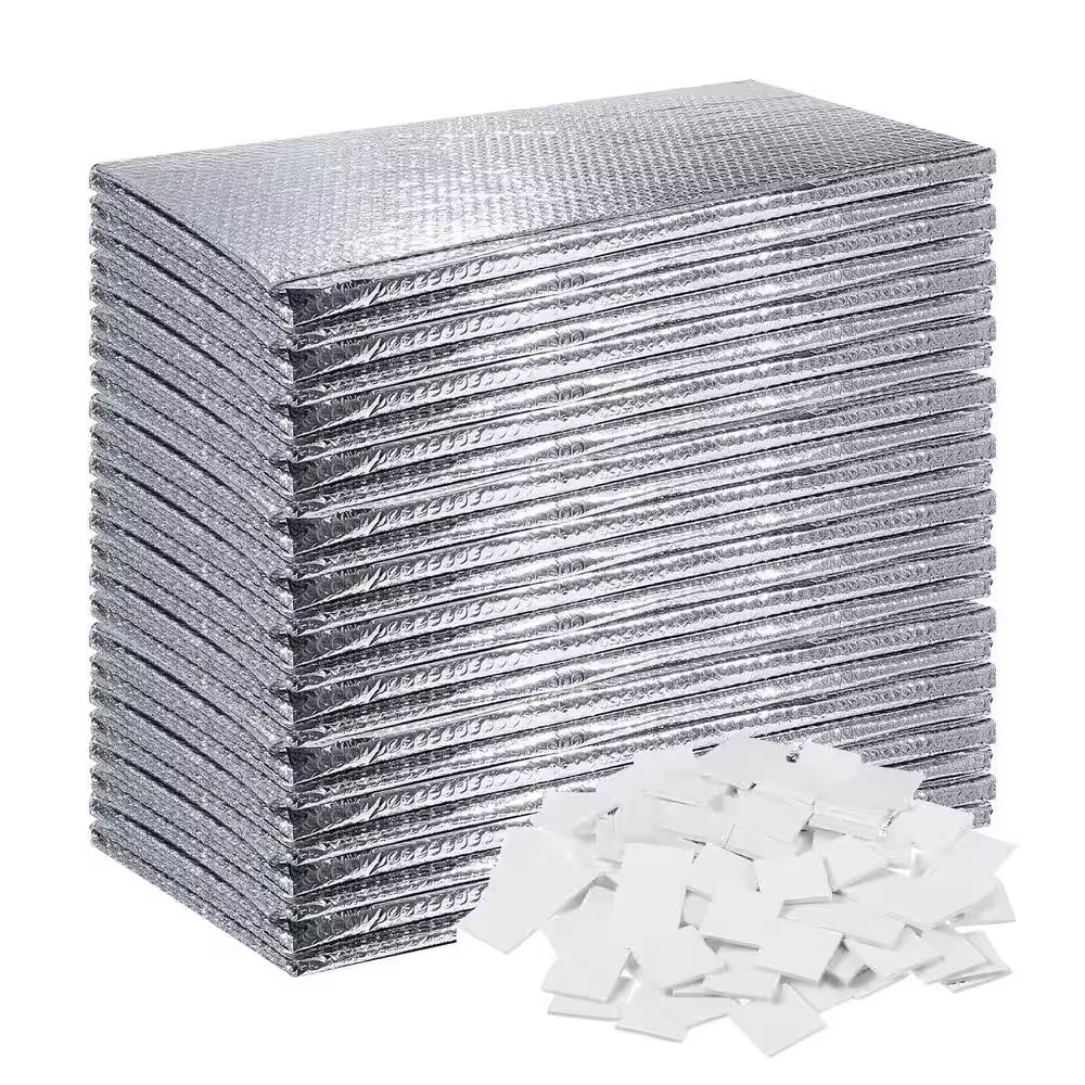 24 In. X 4 Ft. Garage Door Bubble Aluminum Foil Reflective Insulation Kit Radian