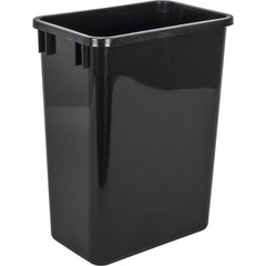 35 Quart Black Kitchen Cabinet Waste Container Trash Can Garbage Bin Replacement