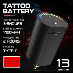Cordless Tattoo Gun Tattoo Kit, Carrying Case Tattoo Ink Color Set Accessories