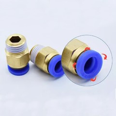 Male Stud Push In Fit Pneumatic Fittings for Air Water Hose Tube 4 6 8 10-16mm
