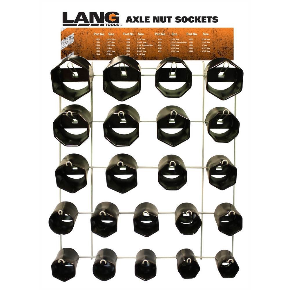 Lang Tools (Kastar) 22PC Axle Nut Display 1291