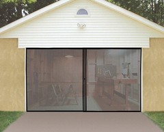 Insta-Screen Double Garage Door Screen – 16′ x 7′ Mesh