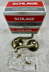 Schlage F170 FLA 609 LH Left Handed Flair Door Lever ( Lot Of 2 ) NEW