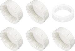 5Pcs 2 Inch PT Female Thread PVC Pipe Fitting Cap, Cleanout Water Drain End Caps