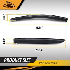 Fit For Subaru Crosstrek Impreza 2024-2026 Window Visors Rain Guards Deflectors