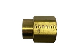 (5) New Parker 1/2” FNPT x 3/8” FNPT Brass Reducer Pipe Couplings, 1/2×3/8-GG-B