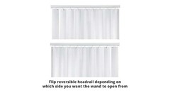 Designer’s Touch 78X48WV 3.5 in. PVC Vertical Blinds White – 78 in. W x 48 in. L