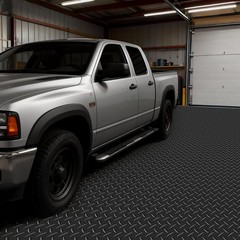 Garage Floor Roll, 7.5 x 20 ft Garage Flooring Mat, 2.2 mm Thickened PVC Diamond