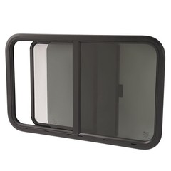 RV Teardrop Horizontal Slide Window 35″ x 22″ Trim Ring Included RV Window