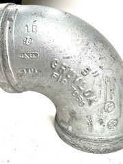 Anvil Gruvlok Style 7050 5″ Galvanized 90-Degree Elbow Grooved End Pipe Fitting