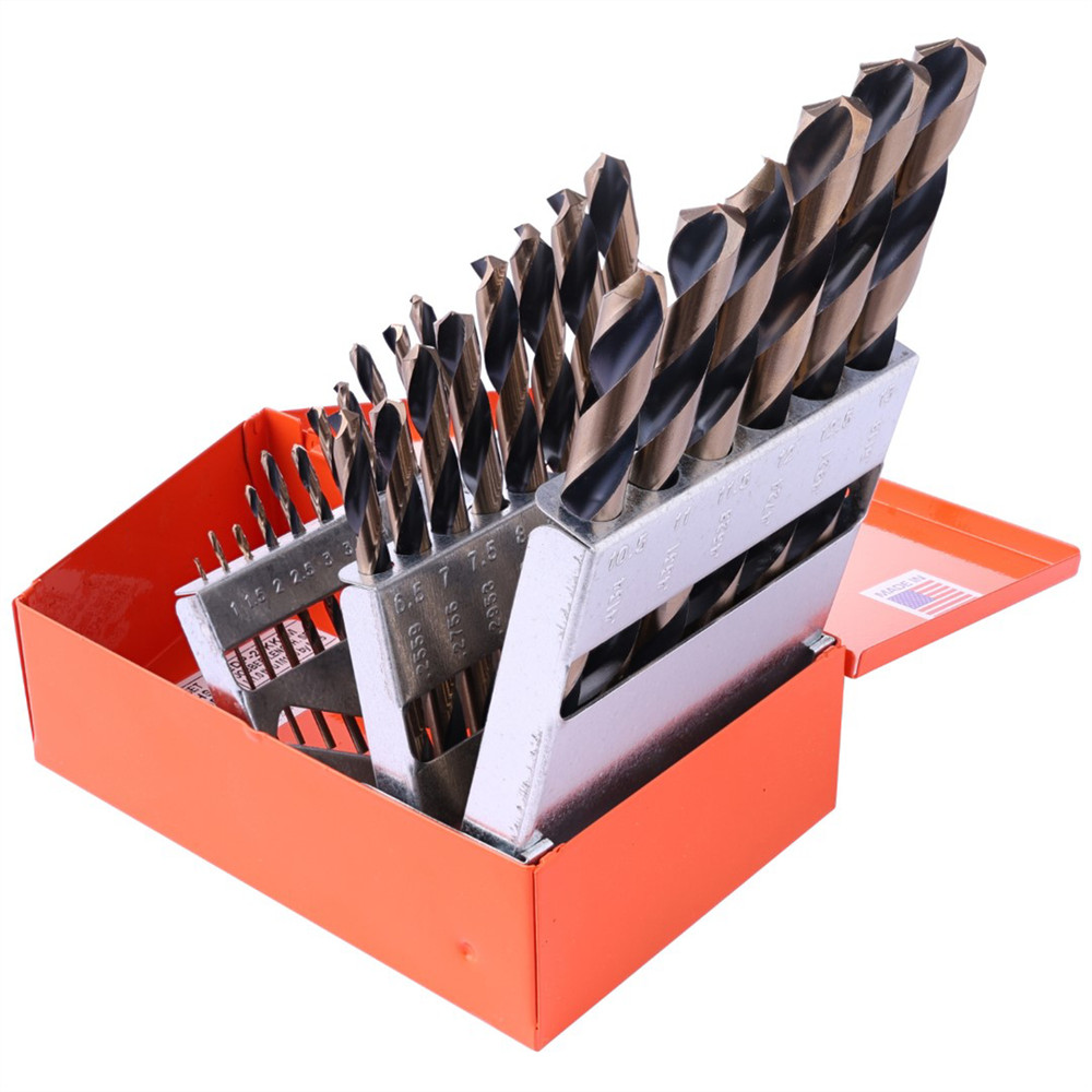 25KK5MKnKut KnKut 25 Piece Metric Jobber Length Drill Bit Set M1 – M13 x 0.5MM