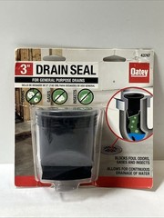Lot Of (3) Oatey General Purpose Floor Drain Seal General Purpose Black 43747