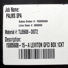 ETC TL05608-DIST2 9000 SERIES POWER DISTRIBUTION MODULE, GFCI BOX, 1 CKT