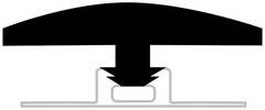 COREtec UB111-345CT 94″ T-Molding for the Enterprise 9 HD – Cambridge Elm
