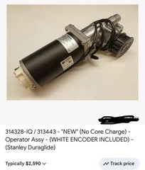 Stanley Duraglide Motor Gearbox NEW 314328 IQ 313443 Mc521 Sliding Door