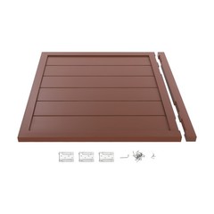 Partition Half Door for Doorways w/ Doorpost & Hinges Set Multi-functional Usage