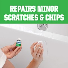 Rust-Oleum 244166 Fast-Dry Quickly Repair Specialty White Tub/Tile Touch-Up Kit