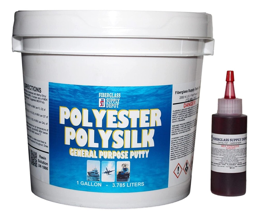 General Purpose Polyester Putty w/Hardener (Fairing, Filling, Etc.) – 1 Gallon