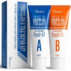 Porcelain Repair Kit White, High-Gloss Chipped Repair, No.01 White