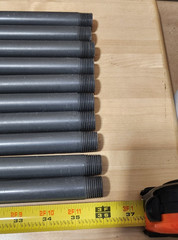 1/2 In. x 36 In. Schedule 80 PVC Nipple Threaded (Qty 10)