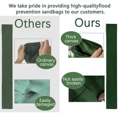 Flood Prevention Sandbags, Reusable Flood Water Barrier, Suitable for Indoor …