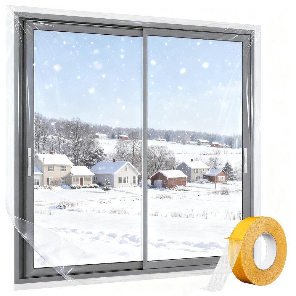 62”x42” Window Insulation Kit-9PCS, Plastic for Transparent