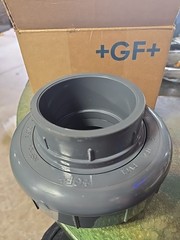 GF Piping Systems PVC Pipe Fitting, Union, Schedule 80, Gray, 3″ Slip Socket