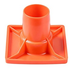 100 Pack Rebar Safety Caps Plastic Orange Fits #3-#11 Rebar T-Post