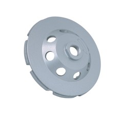 4-1/2″ Double Row Diamond Grinding Cup Wheel, 5/8″-11 Arbor Wet or Dry Use