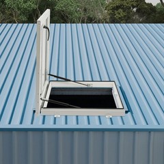 Roof Hatch, Roof Security Door, Roof Access Hatch Modern Square White NEW