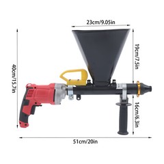 Electric Mortar Grout Gun for Brick Pointing Cement Applicator Caulking 750W
