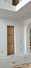 White Oak 3 Panel Equal Mission Shaker Flat Panel Solid Core Interior Wood Doors