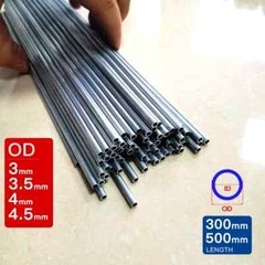 Aluminum Pipe Hollow Straight Round Tube OD 3 3.5 4 4.5mm Length 300mm 500mm