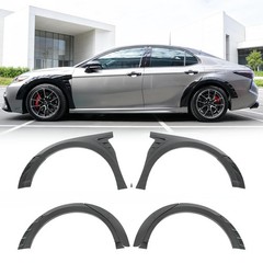 8Pcs Carbon Fiber Print Fender Flares Eyebrow Trim For Toyota Camry 2018-2024