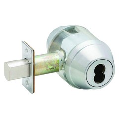 SCHLAGE B663P 626 KA4 C KWY Class Deadblt,Std,SatinChrome,KeyedAlike 46TX11