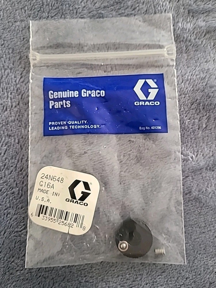 Graco 24N648 G16A KIT,KNOB,VALVE,ES ON/OFF,AS. New.