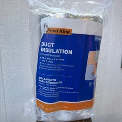 Frost King 12 in. x 15 ft. Foil and Fiberglass Duct Insulation SP55/6 NEW