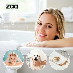 zaa Drain Hair Catcher – Bathtub Cover, Stopper for Silver Gray