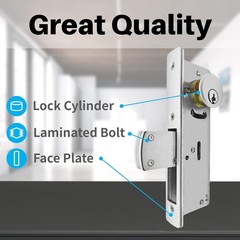 Storefront Door Mortise Lock Swing Deadbolt, Commercial Locks sliver