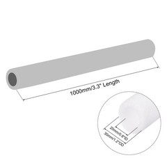 Pack of 2,Foam Tube Sponge Protective Sleeve Heat 20x30mm/0.8″ ID 1.2″ OD White