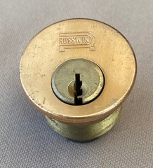 16 Vintage RUSSWIN Commercial Brass Lock Cylinders