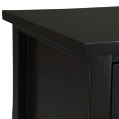 SIMPLIHOME Warm Shaker Solid Wood 24 inch Wide Transitional-Style Bedside Nig…
